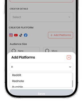 Social Media Platforms Selection